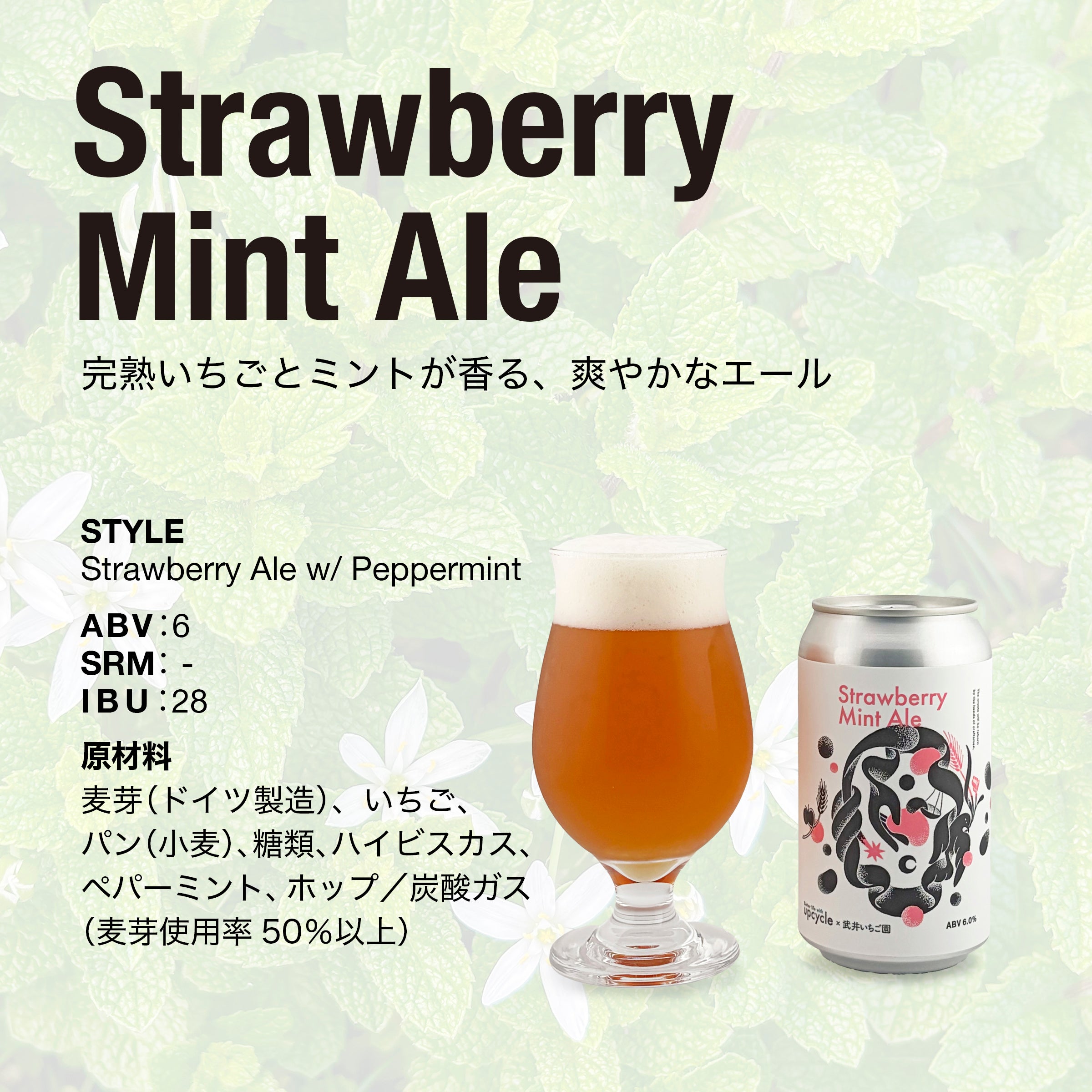 Strawberry Mint Ale