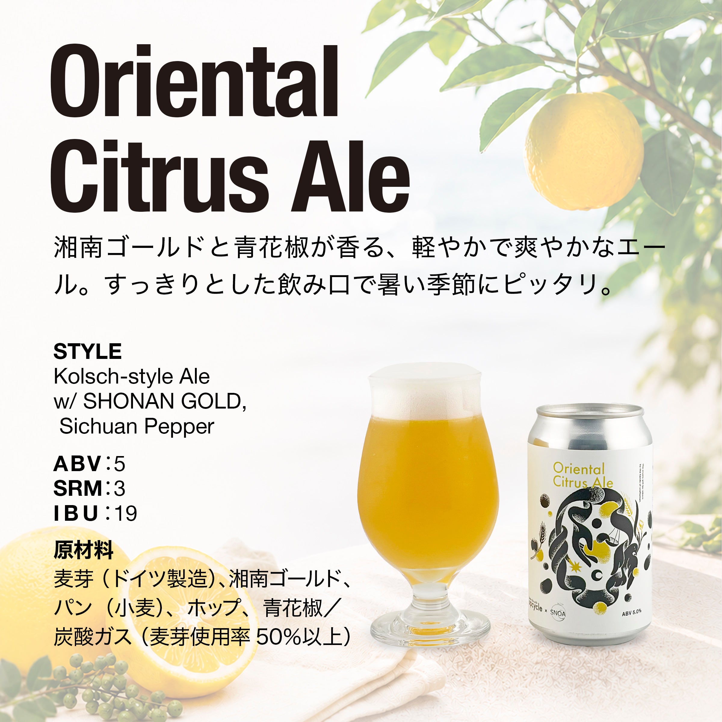 Oriental Citrus Ale | Better life with upcycle