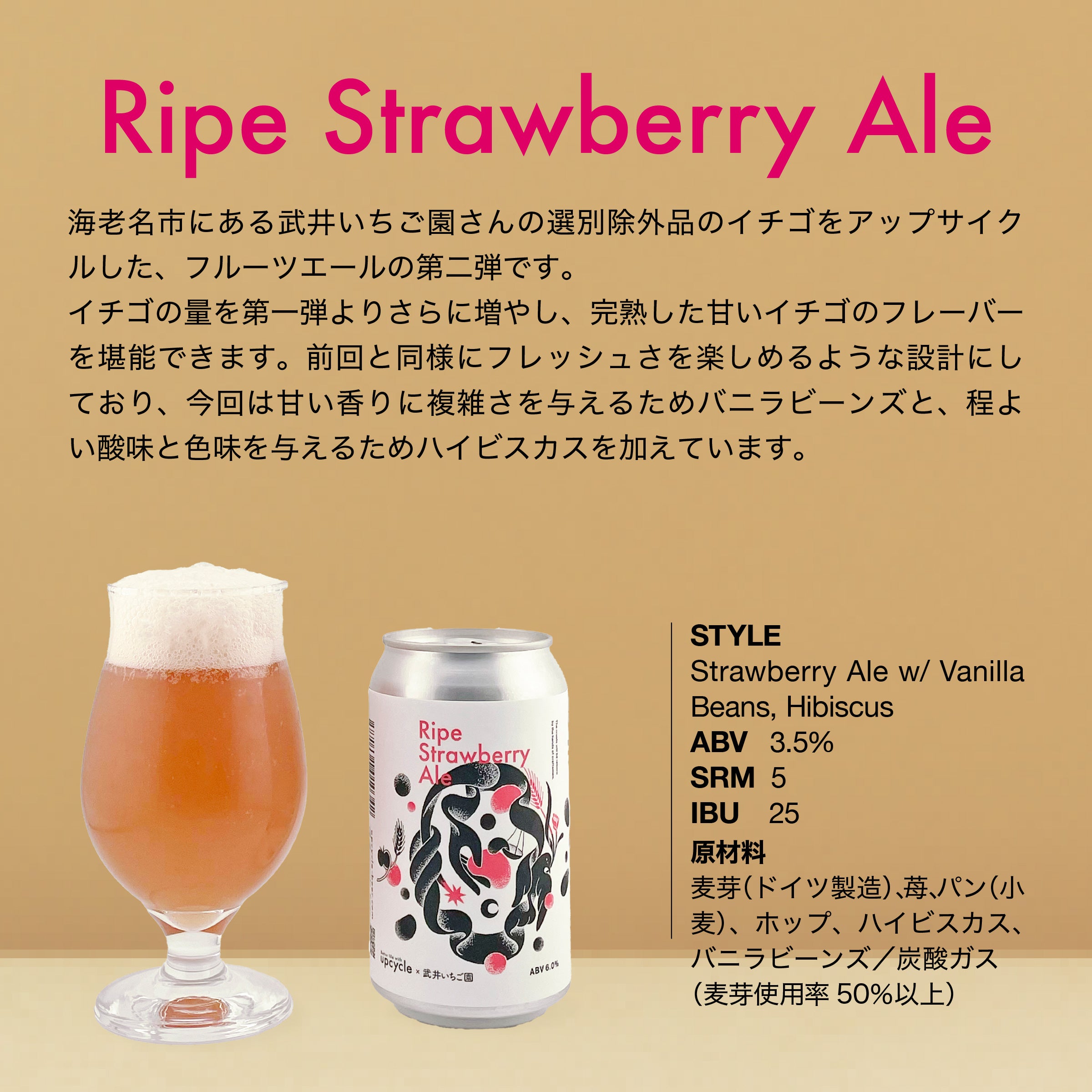 DRBBアフターCピール Ripe Strawberry Ale | Better life with upcycle